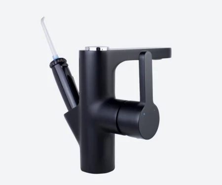 Смеситель для раковины с ирригатором Optimal, цвет черный, 10188В