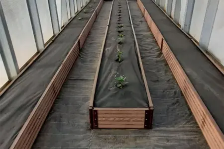 Доска Holzhof для грядок, клумб, цветочниц 2950х150х25мм, коричневый.