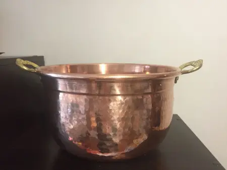 Чаша для получения пены медная, ЕМ-10, диаметр 28 см 