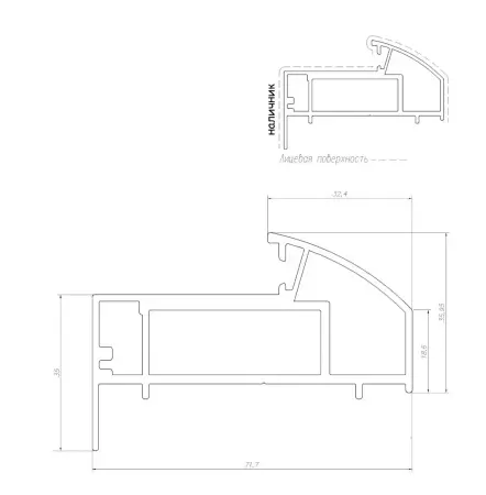 Дверь стеклянная межкомнатная MaybahGlass Classic BC06, 600х2000, серое матовое