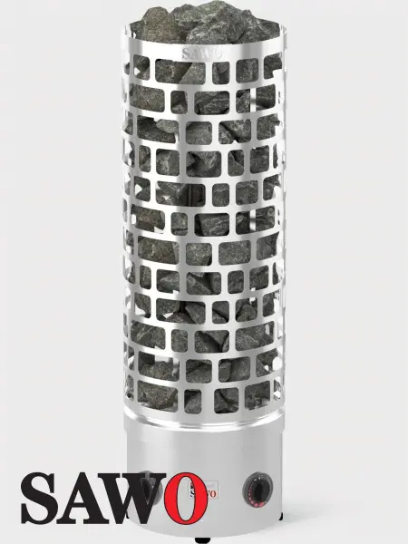 Электрическая печь Sawo Aries Round ARI3-90NB-P, со встроенным пультом в интернет-магазине WellMart24.com