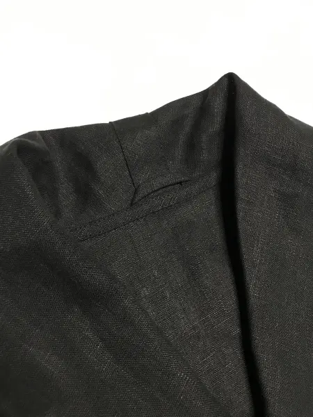 Набор для сауны подарочный Linen Steam Аnthracite Premium DUO, мужской, лён 100%, шапка, халат
