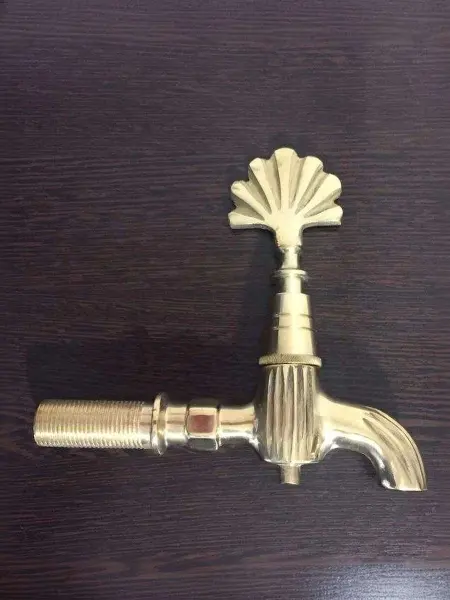 Кран латунный для хамама, цвет латунь, 03