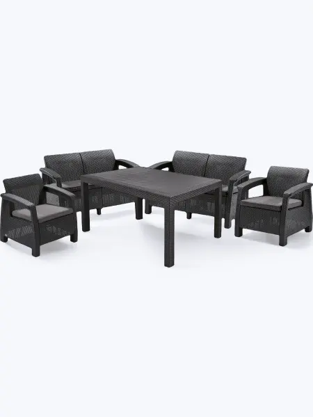 Комплект садовой мебели Keter Corfu Fiesta Set, graphite