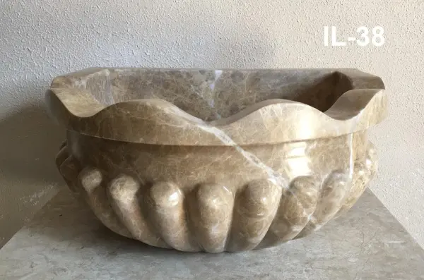 Курна мраморная ВТН-38 (450х300х200) вес 30 кг