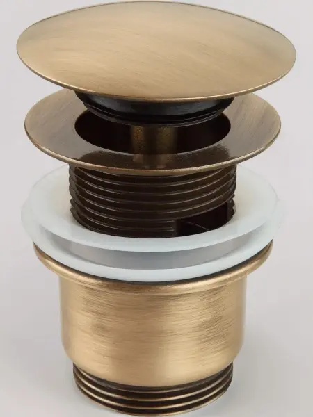 Слив латунный, цвет бронза, 45мм