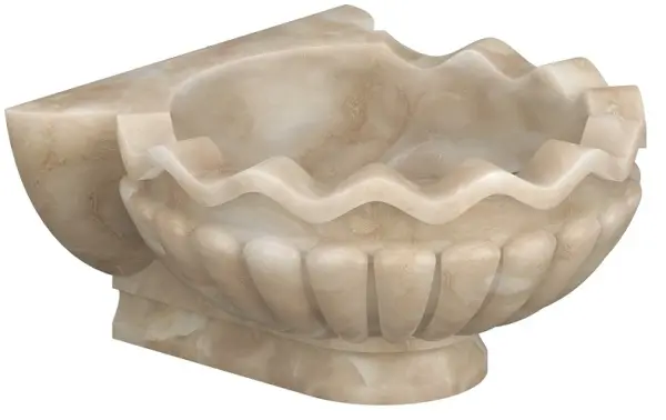 Курна мраморная КМ55 (500х500х250) вес 66 кг