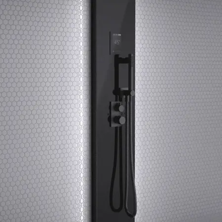 Пародушевая кабина Tylo Steam Vista Double Corner Black 900 x 1300 мм., (табурет и полка), 96076521