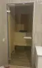 Дверь для турецкой парной DoorWood Hamam Light 700мм х 1900мм, без порога, стекло прозрачное