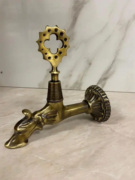 Кран латунный для хамама, цвет бронза, 12А