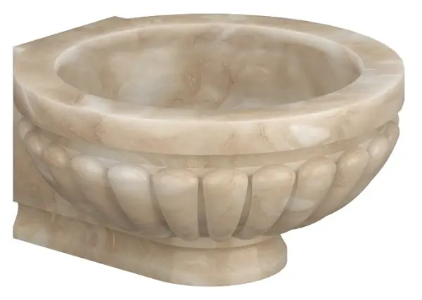 Курна мраморная КМ52 (500х500х250) вес 53 кг