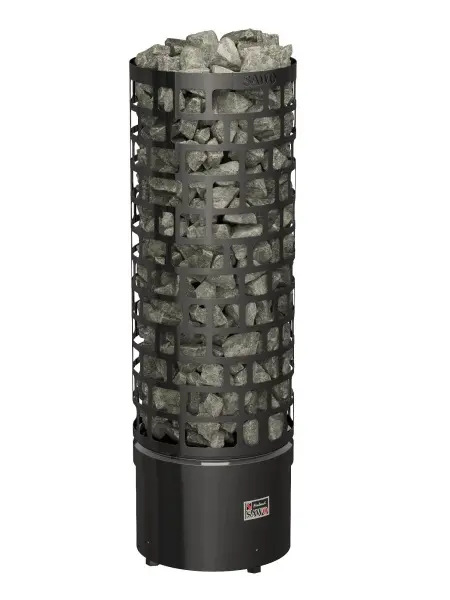 Электрическая печь Sawo Aries Round ARI3-45Ni2-BL-P-C, Black, каменка без пульта в интернет-магазине WellMart24.com