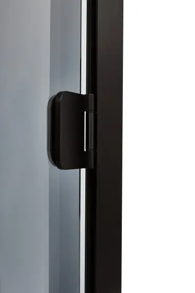 Дверь для турецкой парной GRANDIS DB 7x20 (680мм х 1990мм), черный профиль, стекло графит