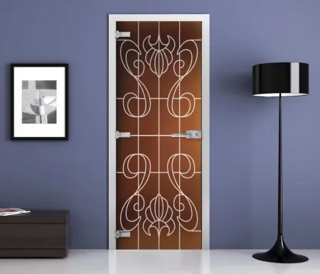 Дверь стеклянная межкомнатная MaybahGlass Premium SPMG02-04, 800х2000, бронза матовая
