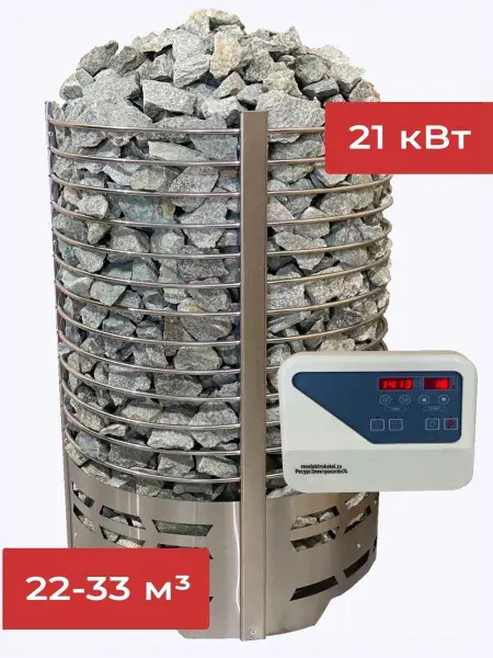 Электрическая печь Зевс 21 кВт, с выносным пультом в комплекте в интернет-магазине WellMart24.com