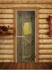 Дверь для сауны DoorWood с фотопечатью Русская баня 03, 700мм х 1900мм, без порога, коробка хвоя