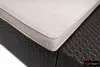 Коричневый комплект пластиковой мебели для терасы B:Rattan Comfort 4 на 4 персоны - столик, кресла и диван
