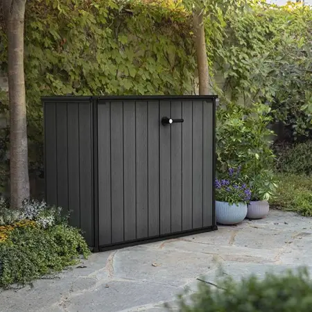 Пластиковый шкаф для улицы Keter Cortina Bella, 1000L