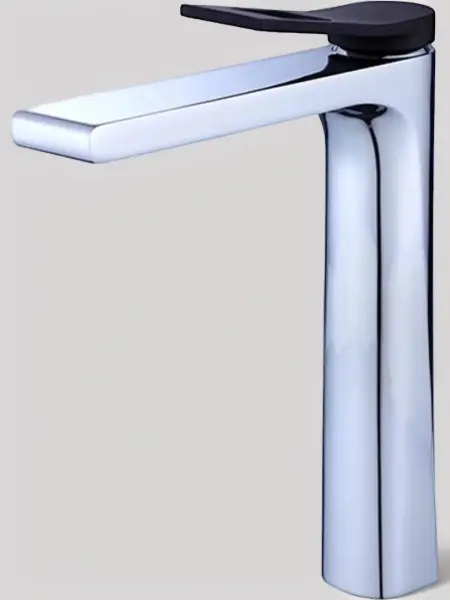 Смеситель для раковины из латуни Element, цвет хром/черный, EL21CB