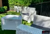 Комплект садовой пластиковой мебели B:Rattan Nebraska Terrace Set на 2 персоны, белый, 2 кресла и кофейный столик