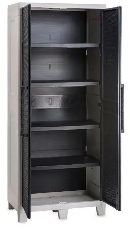 Пластиковый шкаф Toomax Santorini XL (4 полки), антрацит