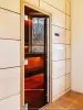 Дверь для сауны DoorWood Престиж, 700мм х 2100мм, с порогом, бронза, коробка ольха