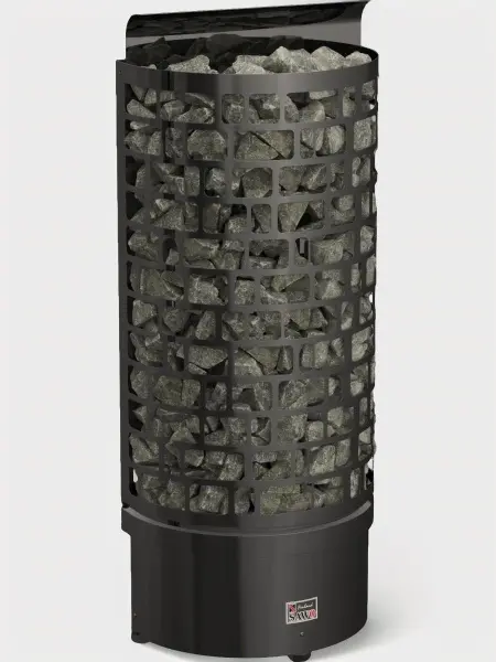 Электрическая печь Sawo Aries Wall ARI3-90NI2-WL-BL-P-C, Black, пристенная, блок мощности без пульта в интернет-магазине WellMart24.com