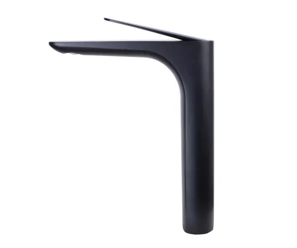 Смеситель высокий для раковины-чаши АЙКОН, цвет черный, 2041CB 