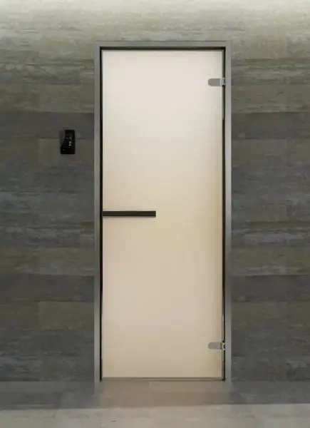 Дверь для турецкой парной DoorWood Hamam Light 700мм х 1900мм, без порога, сатин