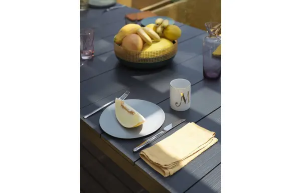 Стол садовый металлический раздвижной Nardi Rio Alu 210 Extensibile, antracite