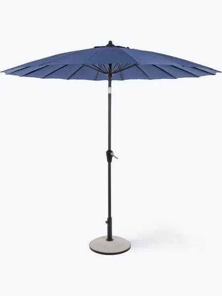 Большой садовый уличный зонт для кафе и дачи Атланта D270, 2,7x2,7м, синий