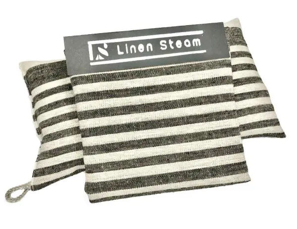 Набор для сауны подарочный Linen Steam Stone Premium, лён 100%, подушка, подстилка