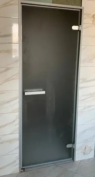 Дверь для турецкой парной DoorWood Hamam Light 700мм х 1900мм, без порога, сатин