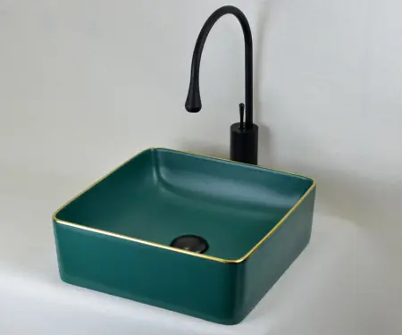 Смеситель для раковины из латуни Scandi, цвет черный матовый, 9015B