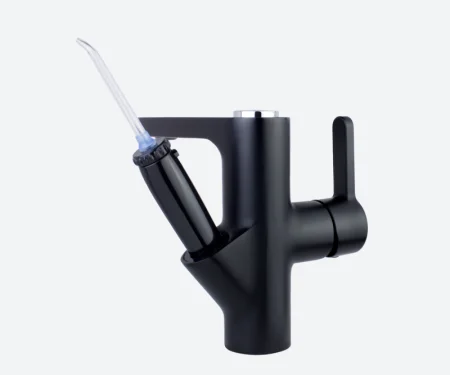 Смеситель для раковины с ирригатором Optimal, цвет черный, 10188В