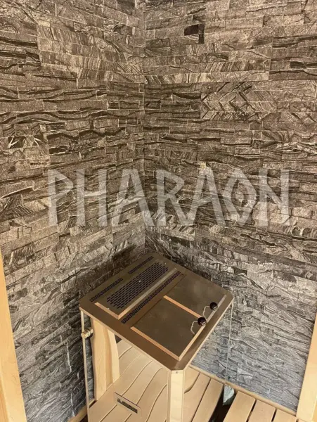 Панель Pharaon Classic мрамор древесный серый 150х600х10-20мм (уп 6 шт)