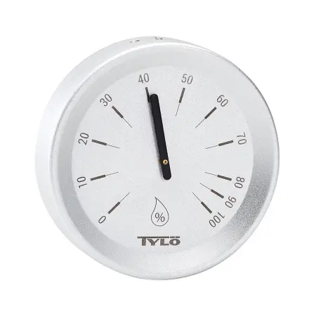 Подарочный набор аксессуаров Tylo Brilliant Silver: бадья, ковш, песочные часы, термометр, гигрометр