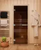 Дверь для сауны DoorWood Эталон, 800 х 2000 мм, без порога, бронза, коробка осина
