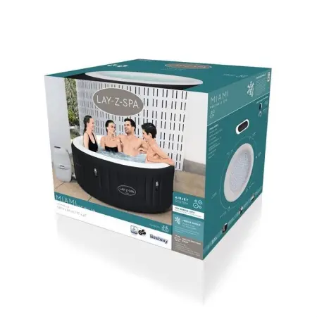 Аэромассажный бассейн Bestway Lay-Z-SPA  Miami AirJet 60001, 180x66см