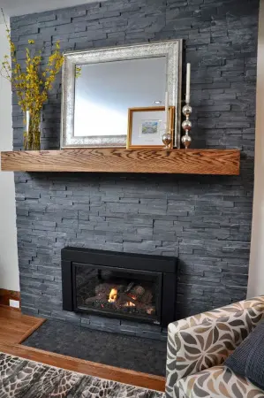 Панель Pharaon Classic сланец чёрный 150х600х10-20мм (уп 7 шт)