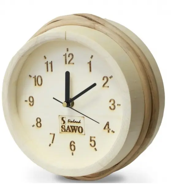 Часы деревянные Sawo 530-A, вне сауны