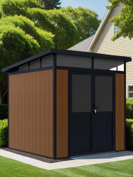 Сарай из древесно-полимерного композита Defender 7x7' ft, 4.24 кв.м.
