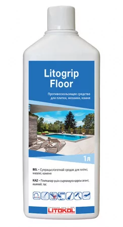 Противоскользящая обработка полов из плитки и камня Litokol Litogrip Floor, 1л