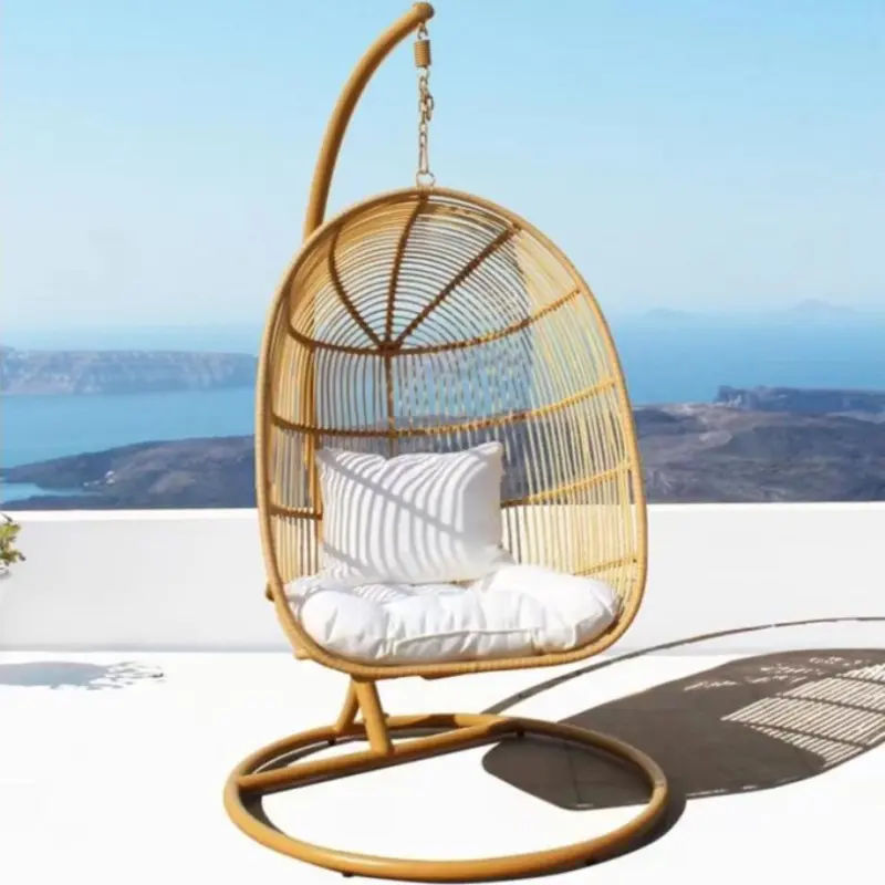 Подвесное кресло из искусственного ротанга AFM-850G Beige