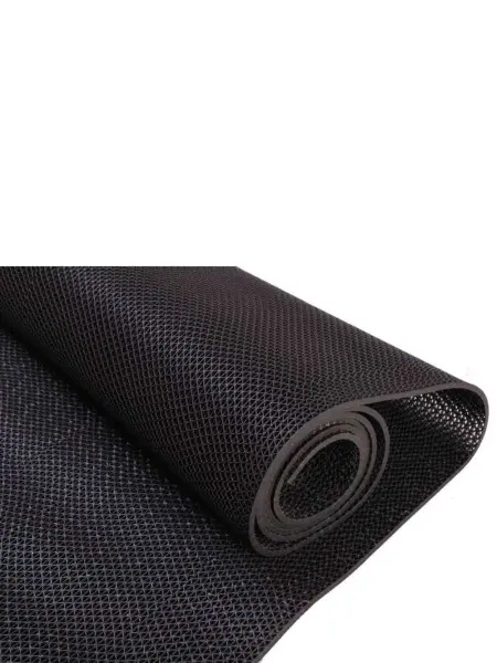 Противоскользящий ПВХ настил AquaViva черный, толщиной 5 мм (2,6 кг\м2, 0,9х15 м)