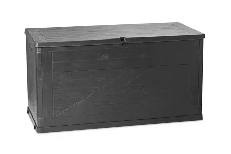 Садовый ящик-сундук пластиковый Toomax Wood Line 420L, антрацит