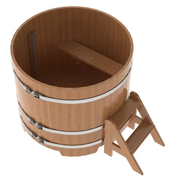 Купель круглая BentWood D=1,17 h=1,0 (дуб натуральный)