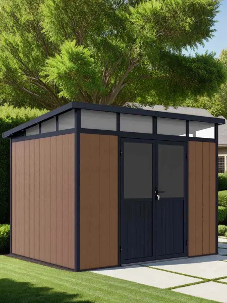 Сарай из древесно-полимерного композита Defender 9x7' ft, 5.95 кв.м.