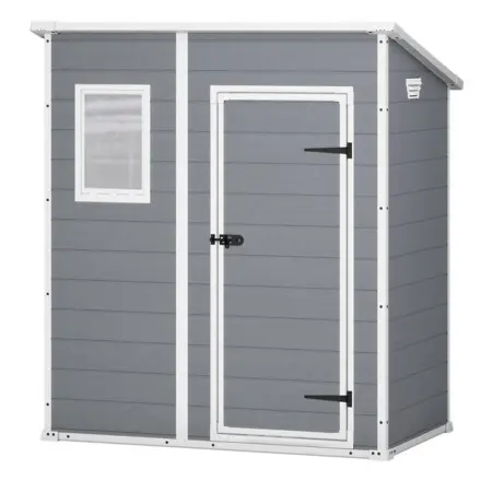 Сарай пластиковый Keter Manor Pent 6x4' ft, серый