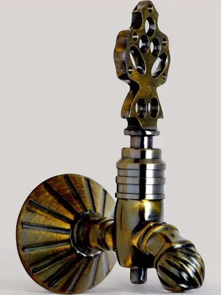 Кран латунный для хамама, цвет бронза, 05А